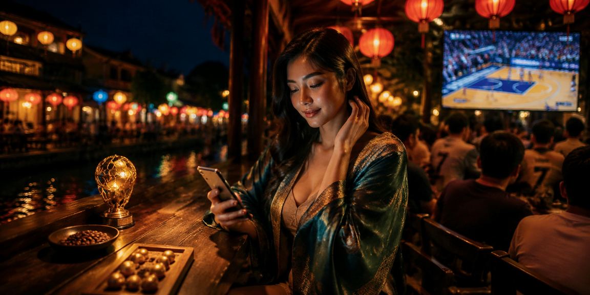 Người chơi cá cược bóng rổ tại Hội An với giao diện tiếng Việt trên điện thoại